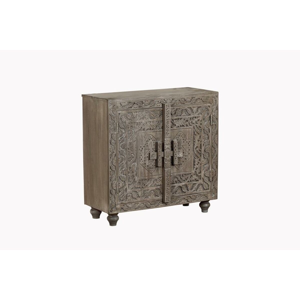 Buffet Home ESPRIT Gris Marron Clair Bois 91,5 x 40 x 90 cm